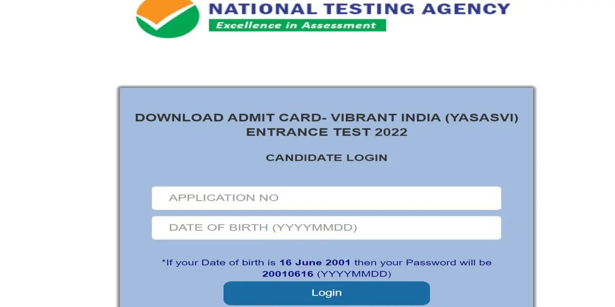 PM Yasasvi Admit Card